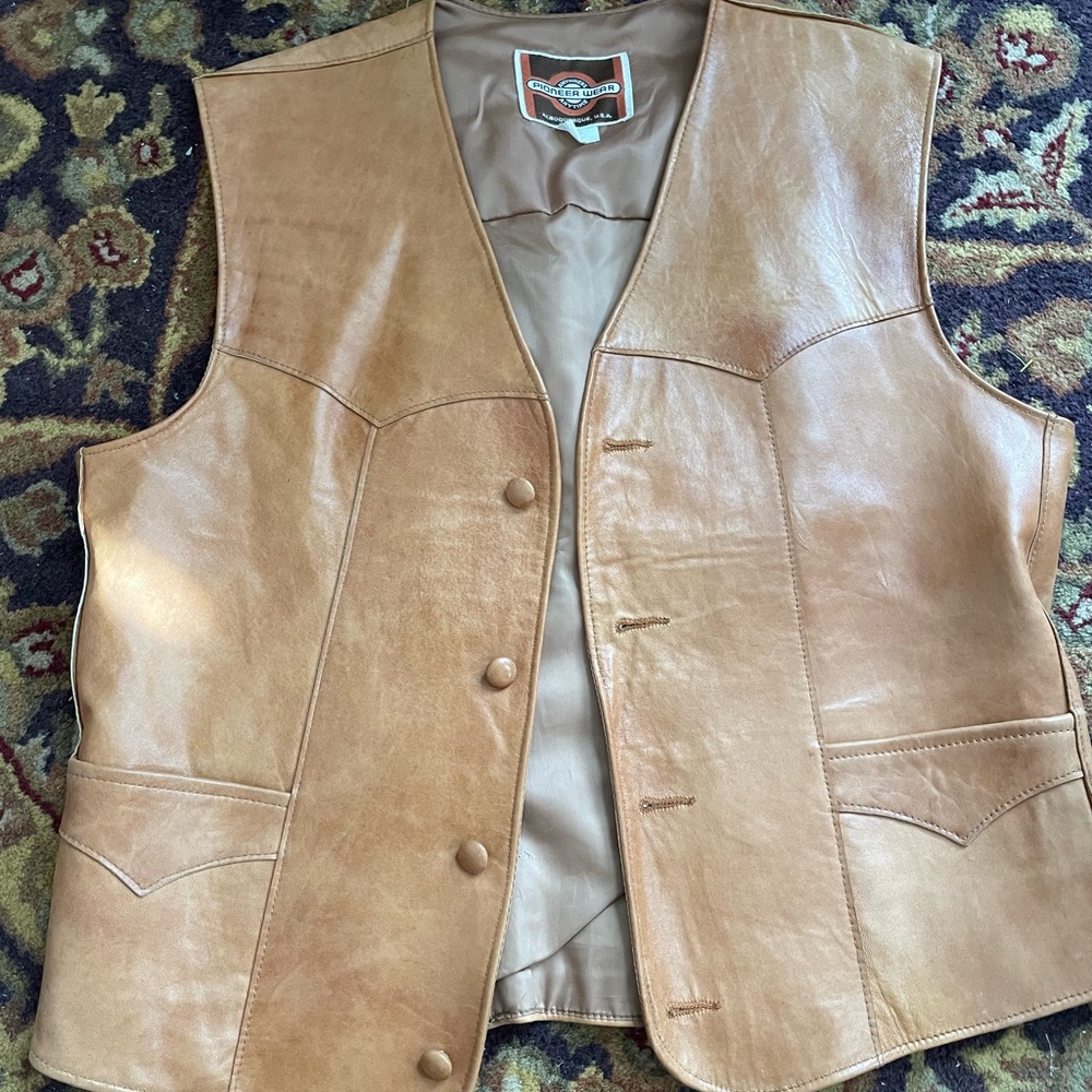 Pioneer Wear Western Leather Vest